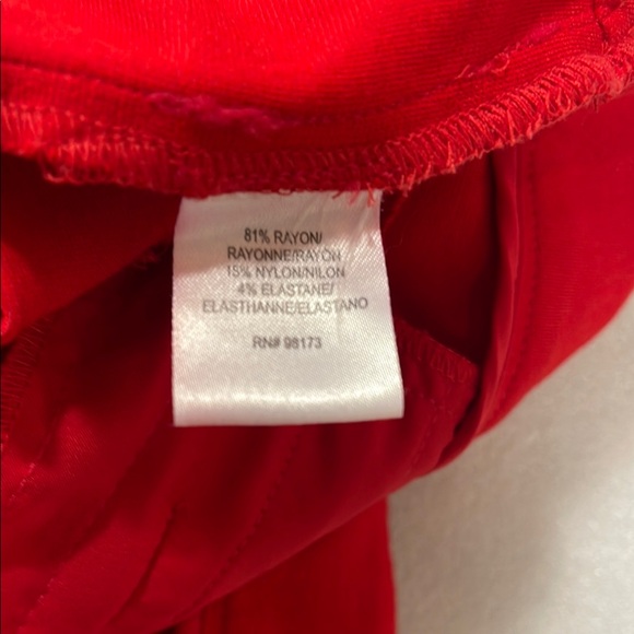 Worth sz 14 Women's Red Pants - Picture 4 of 7